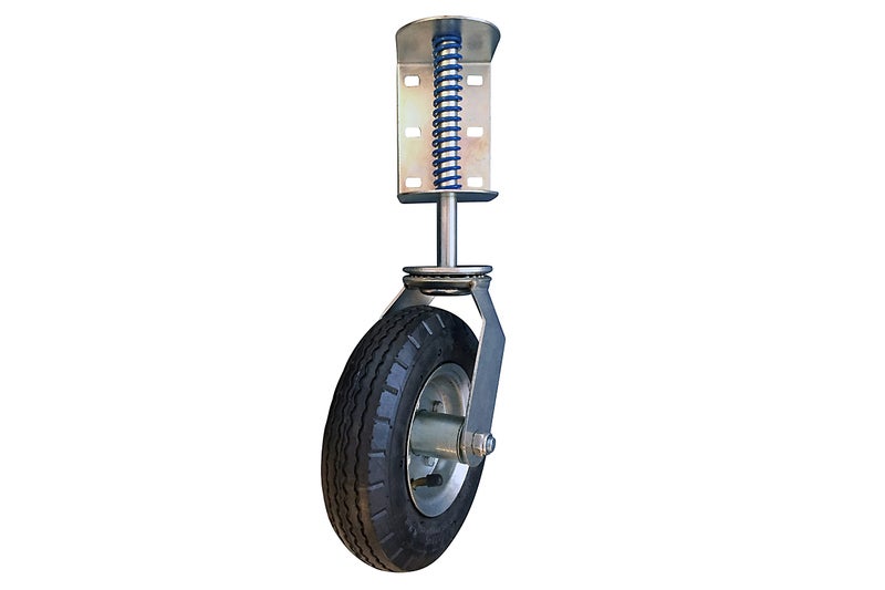 Shepherd Hardware 9798 8-Inch Pneumatic Spring-Loaded Gate Caster, 200-lb Load Capacity and Universal Mount - Image 4